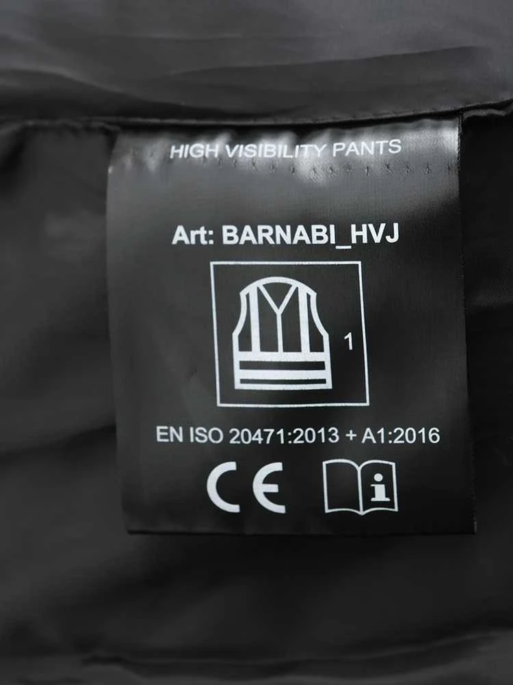 Pašiltintos Pesso softshell kelnės BARNABI, (juodos su geltona apdaila)