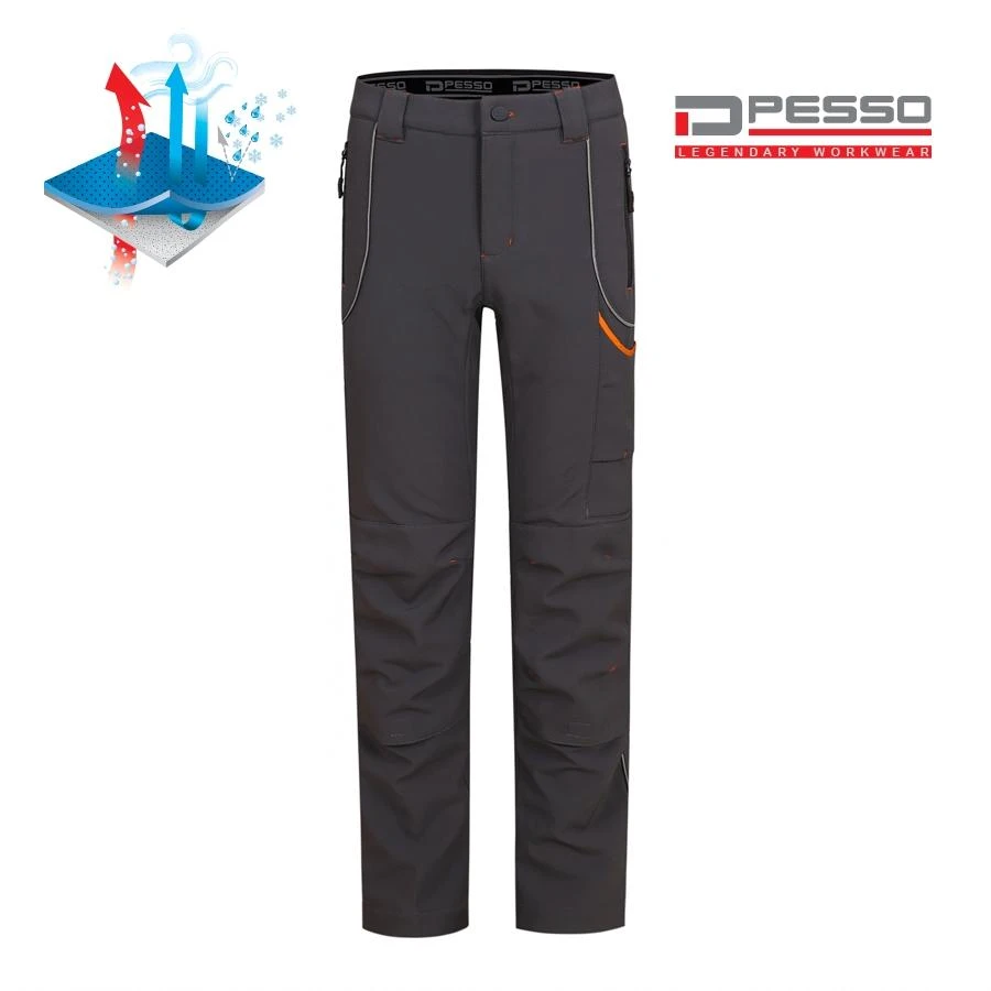 Pašiltintos softshell kelnės Pesso, pilkos