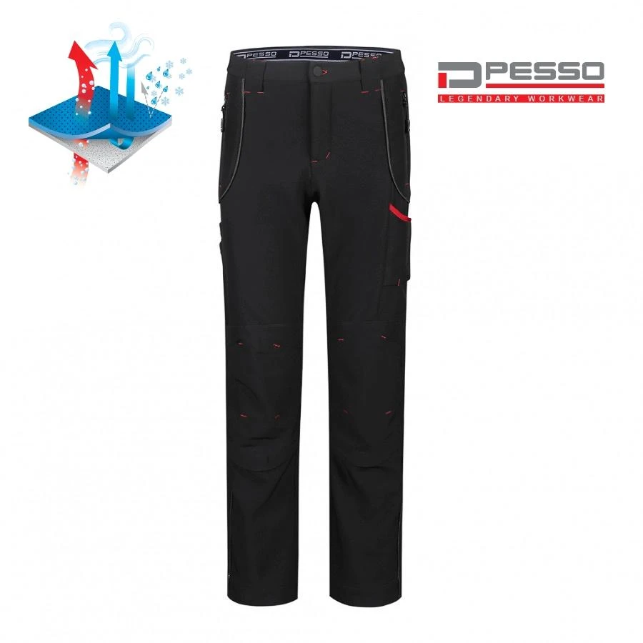 Pašiltintos softshell kelnės Pesso, pilkos