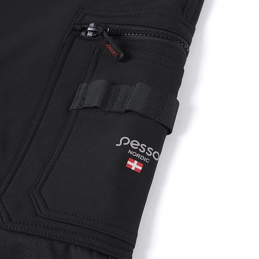Pašiltintos softshell Pesso kelnės Mercury( juodos)
