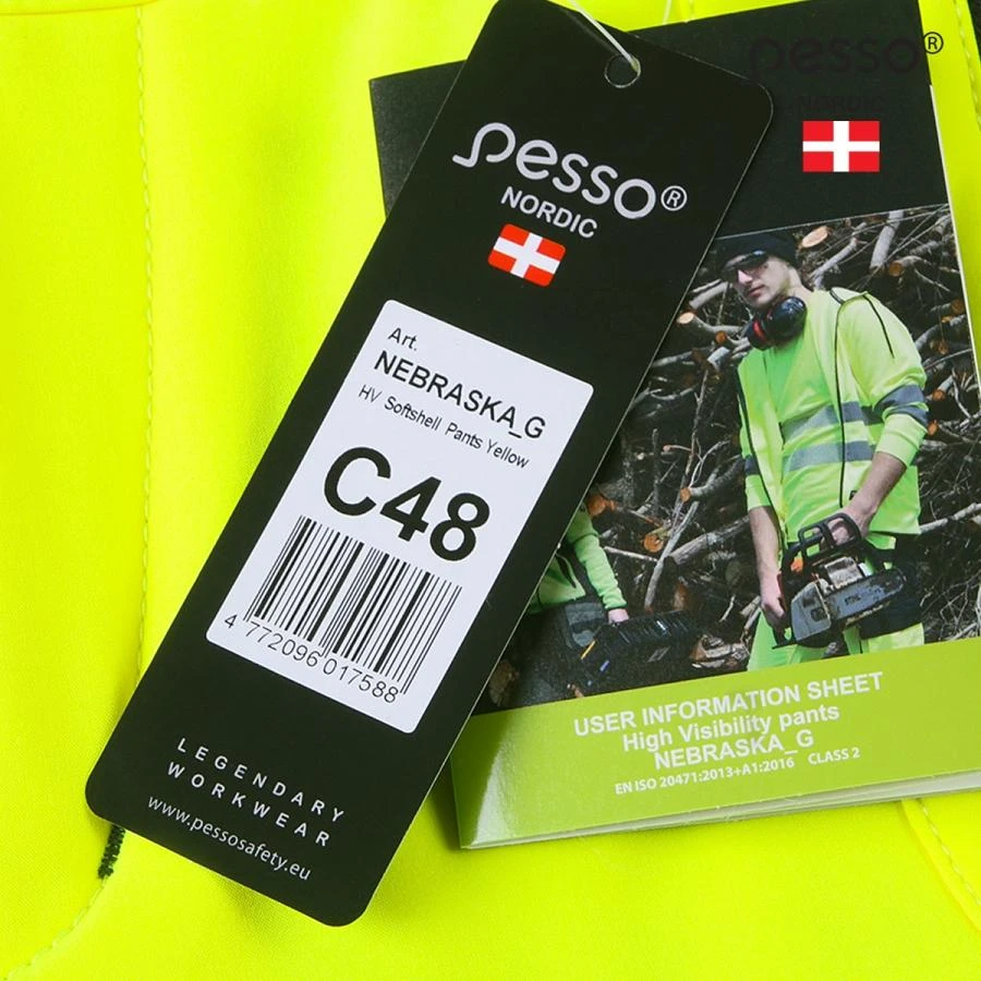 Pašiltintos softshell Pesso kelnės Nebraska(geltonos)