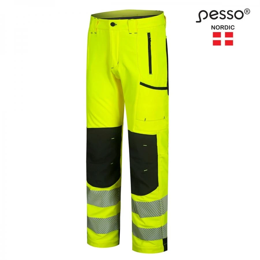 Pašiltintos softshell Pesso kelnės Nebraska(geltonos)