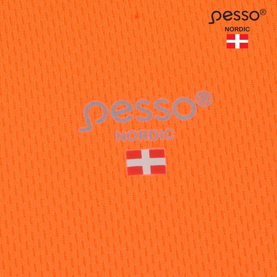 Polo marškinėliai PESSO Hi-vis, oranžiniai