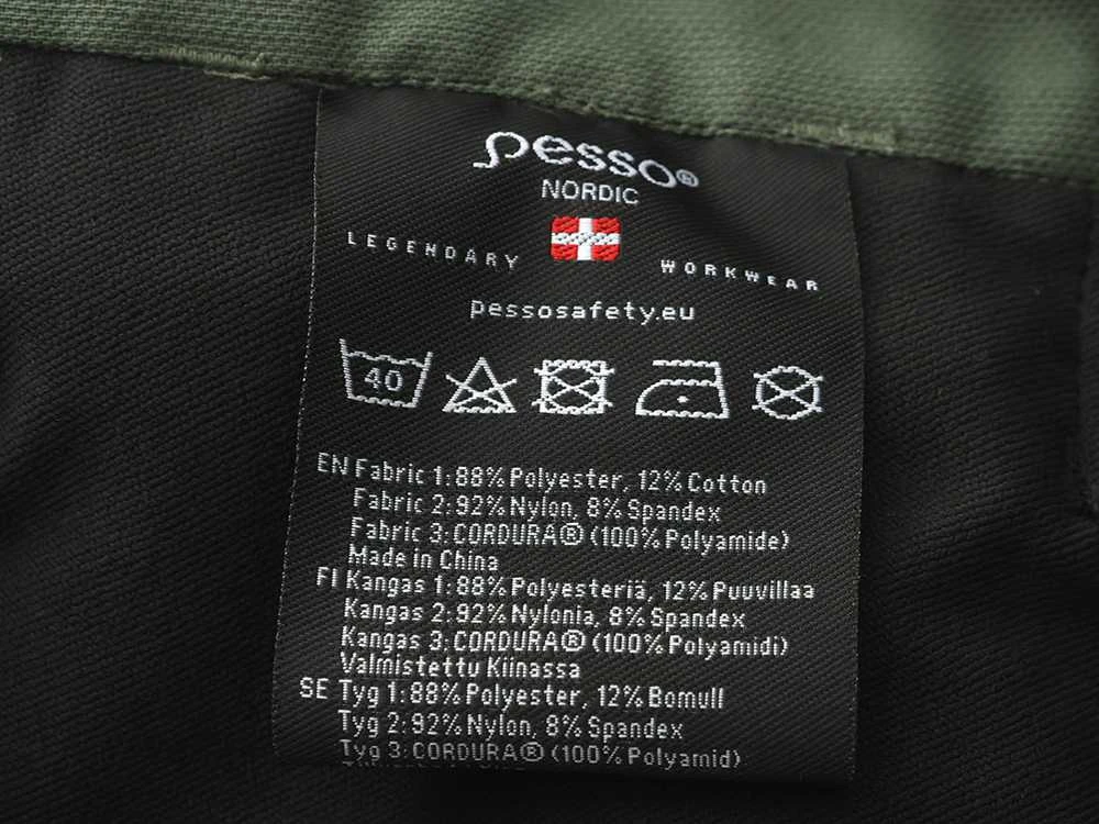 Puskombinezonis Pesso Titan 125 (Spandex/Cordura) žalias