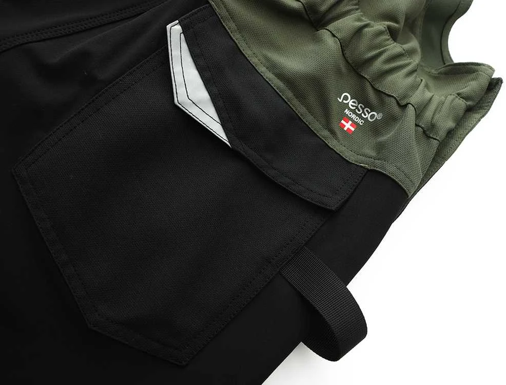 Puskombinezonis Pesso Titan 125 (Spandex/Cordura) žalias