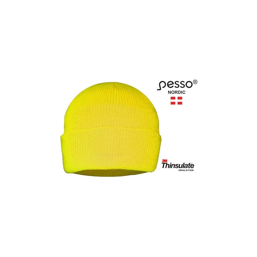 Kepurė, didelio matomumo, Thinsulate pamušalas, geltona, Pesso