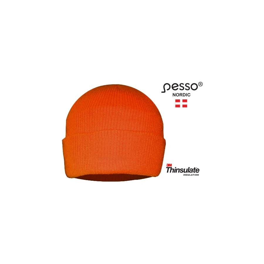 Kepurė, didelio matomumo, Thinsulate pamušalas, oranžinė, Pesso