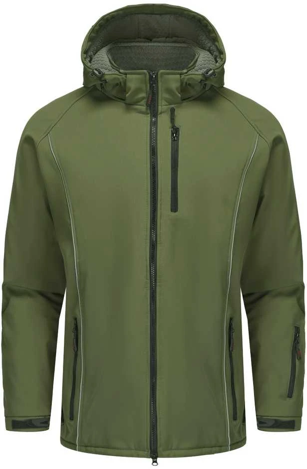 Šilta neperšlampanti Softshell striukė Pesso Otava, chaki
