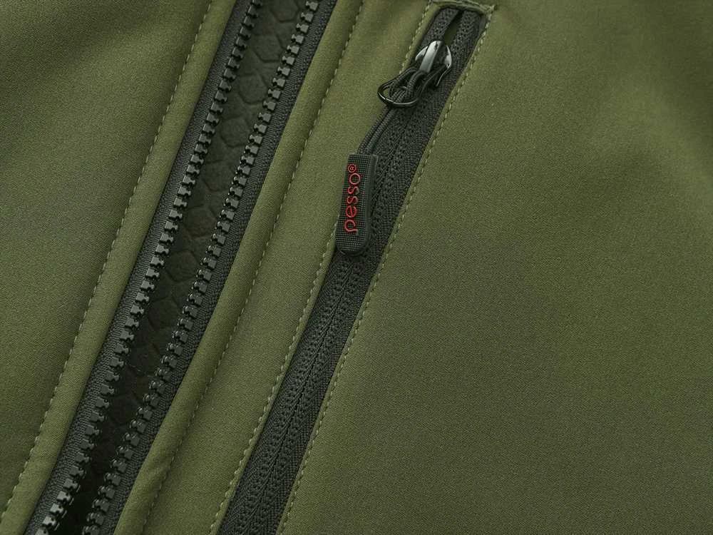 Šilta neperšlampanti Softshell striukė Pesso Otava, chaki