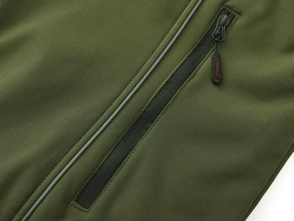 Šilta neperšlampanti Softshell striukė Pesso Otava, chaki