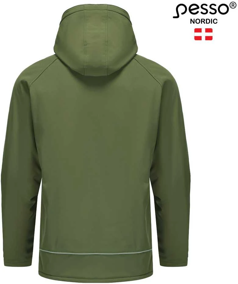 Šilta neperšlampanti Softshell striukė Pesso Otava, chaki