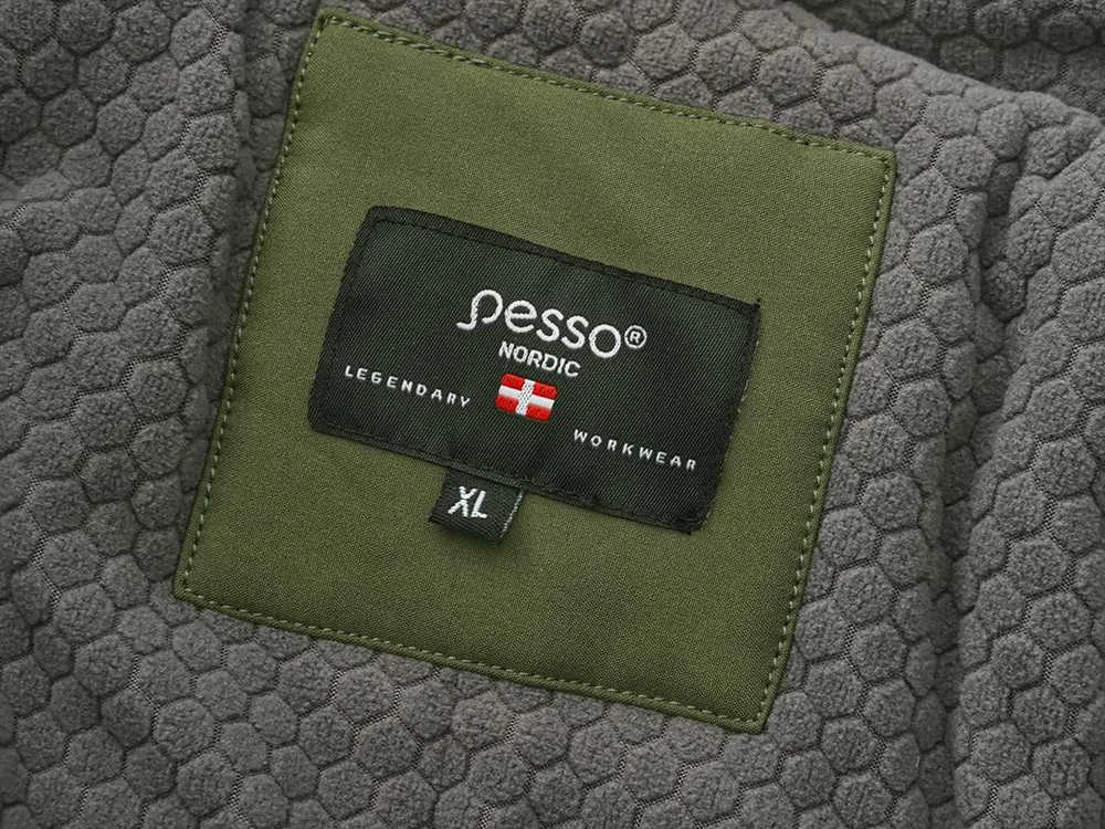 Šilta neperšlampanti Softshell striukė Pesso Otava, chaki