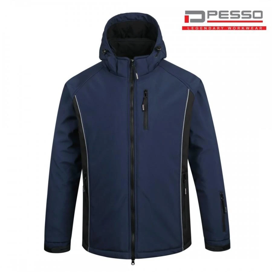 Šilta neperšlampanti Softshell striukė Pesso Otava, mėlyna