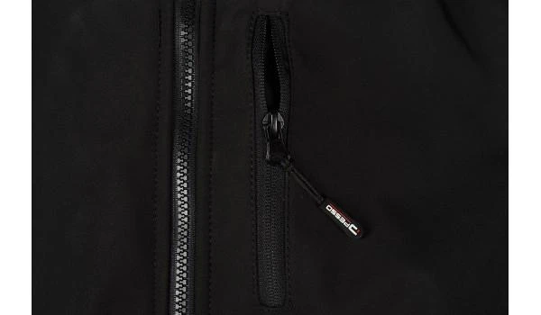 Šilta neperšlampanti Softshell striukė Pesso Otava, juoda