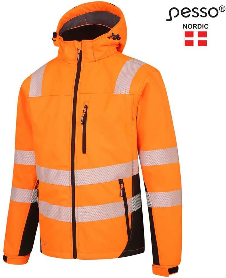 Šilta softshell Pesso striukė CALGARY Oranžinis
