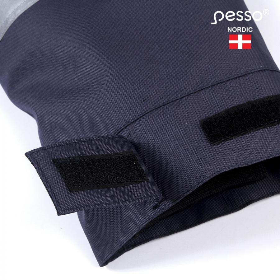 Šilta striukė Pesso HANA (mėlyna su geltona apdaila)