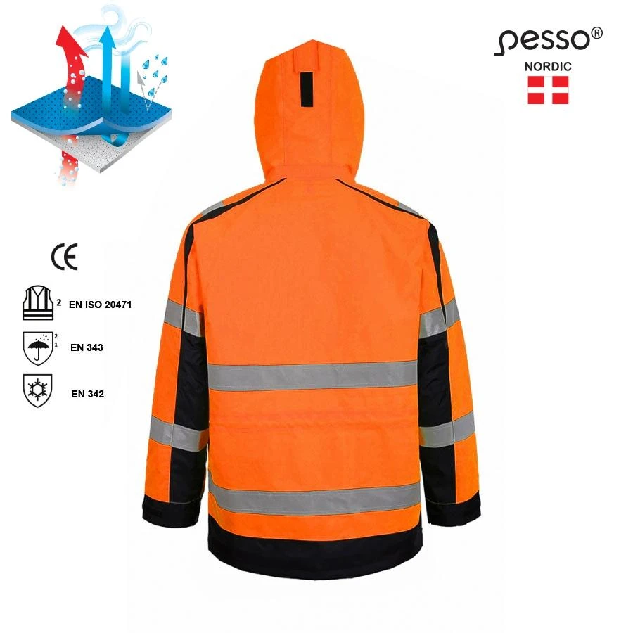 Šilta striukė Pesso Montreal,oranžinė