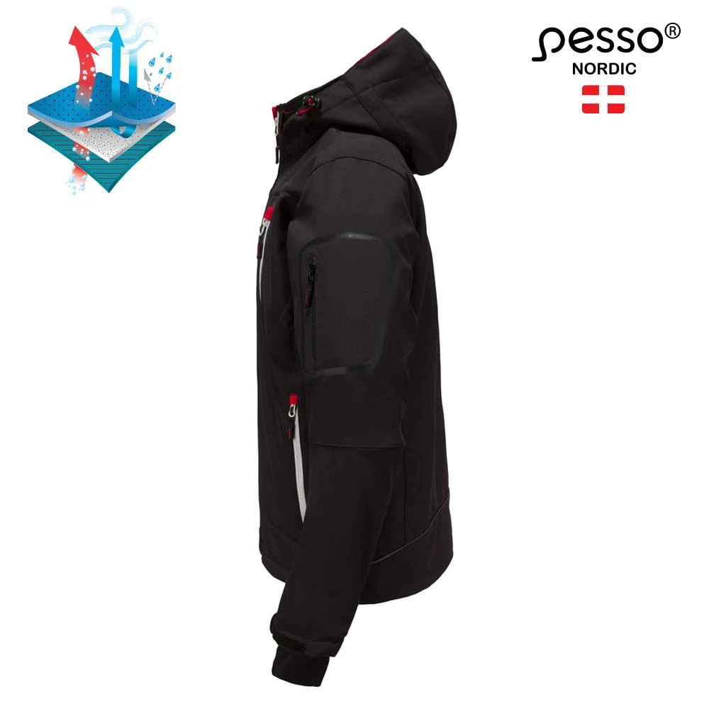 Softshell striukė Pesso Acropolis, juoda