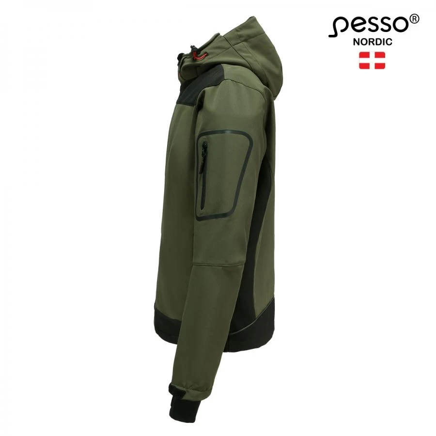 Softshell striukė Pesso Acropolis, Olive Žalias