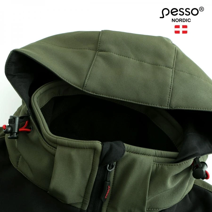 Softshell striukė Pesso Acropolis, Olive Žalias