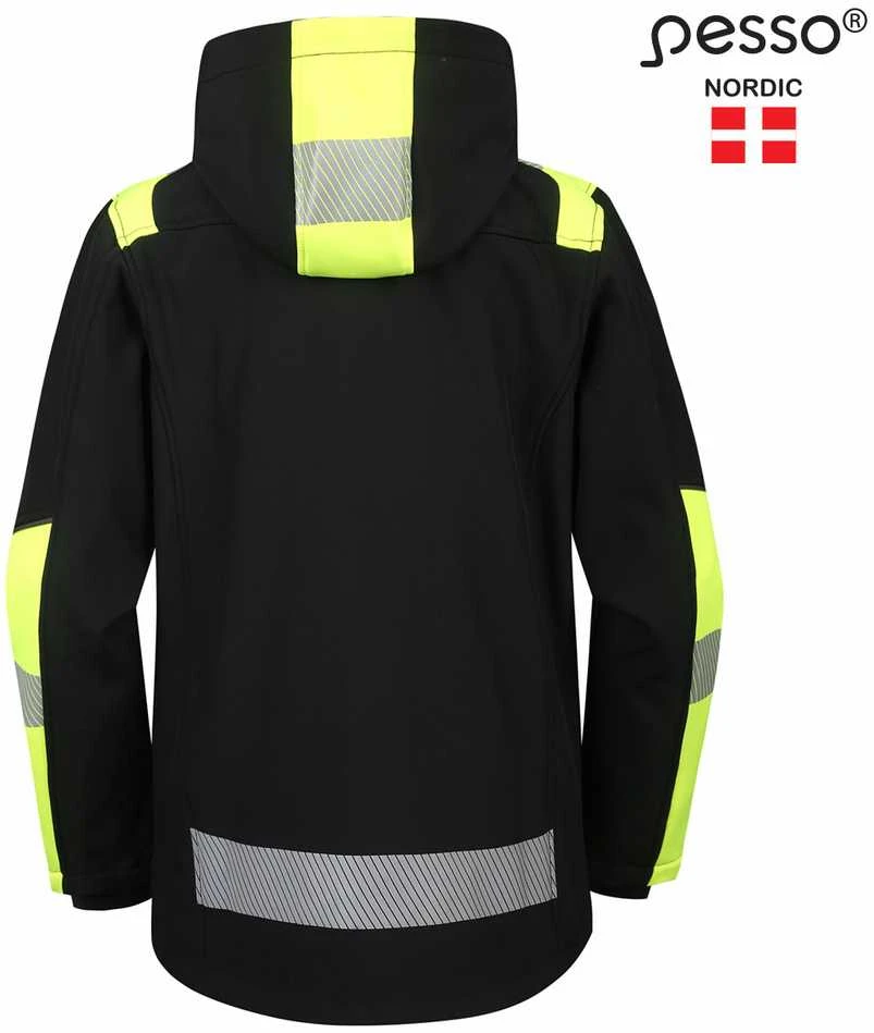 Softshell striukė Pesso ASTRA(juoda/geltona)