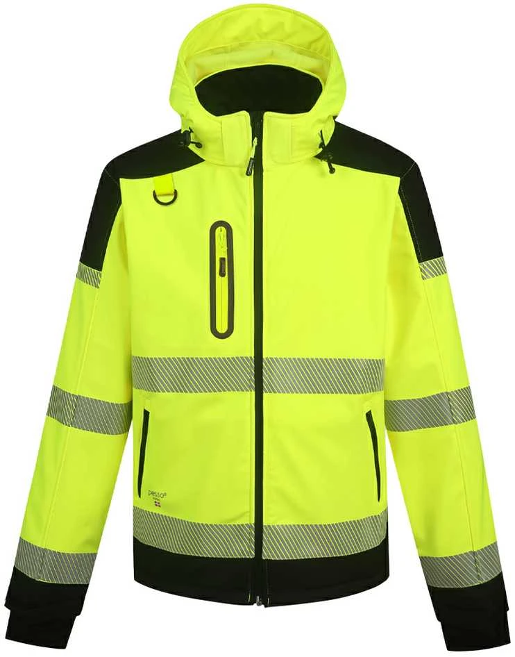 Softshell striukė Pesso PALERMO HI-VIS, ryškaus matomumo geltona