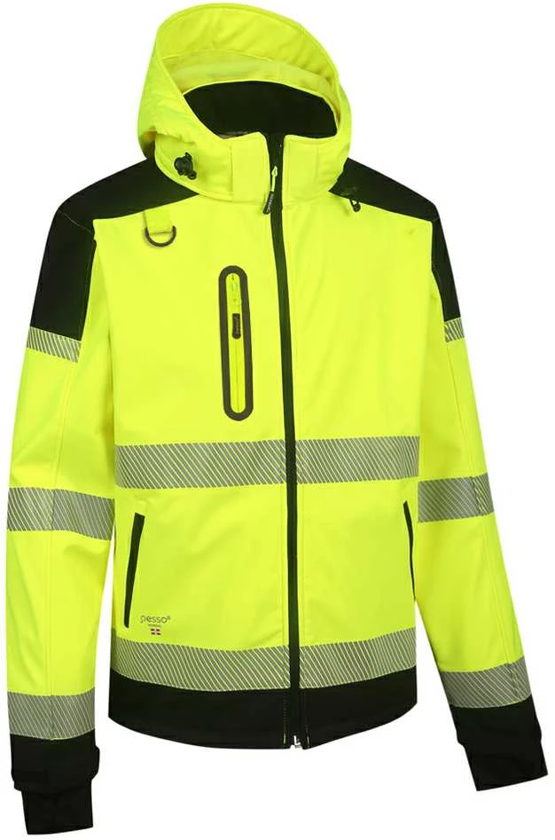 Softshell striukė Pesso PALERMO HI-VIS, ryškaus matomumo geltona