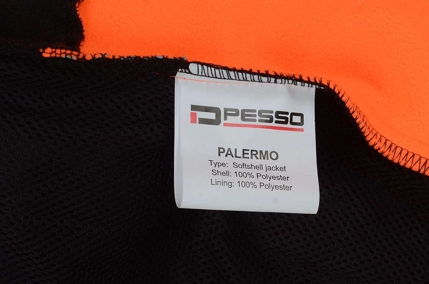 Softshell striukė Pesso PALERMO HI-VIS, ryškaus matomumo oranžinė