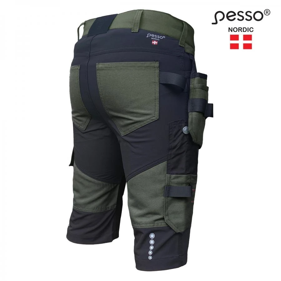 Šortai Pesso Titan 125( Spandex/Cordura),žali