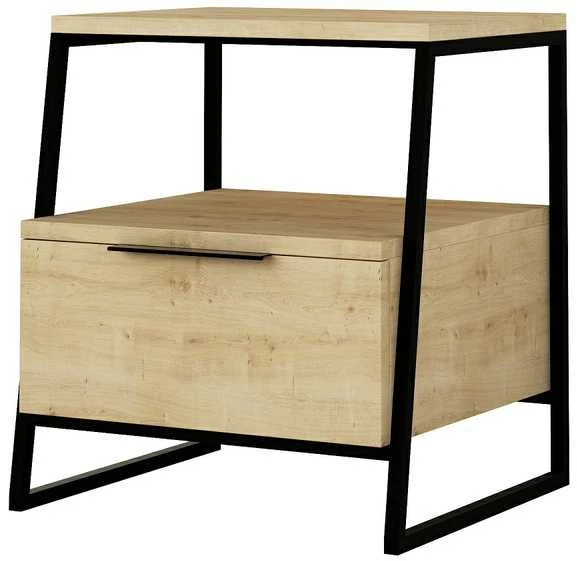 Naktinė spintelė MSH945 ąžuolas (Nemokamas pristatymas)