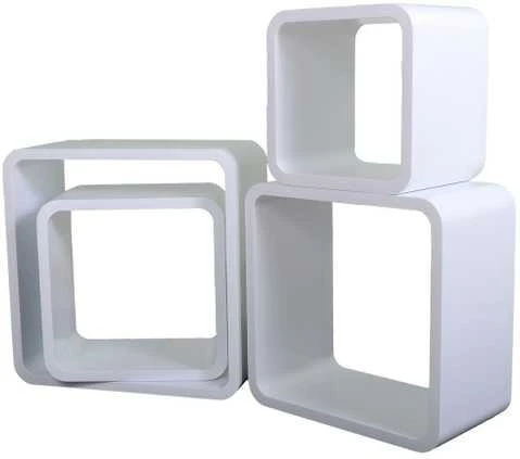 Pakabinamas-pastatomas lentynų komplektas LO02-B baltas (Nemokamas pristatymas)