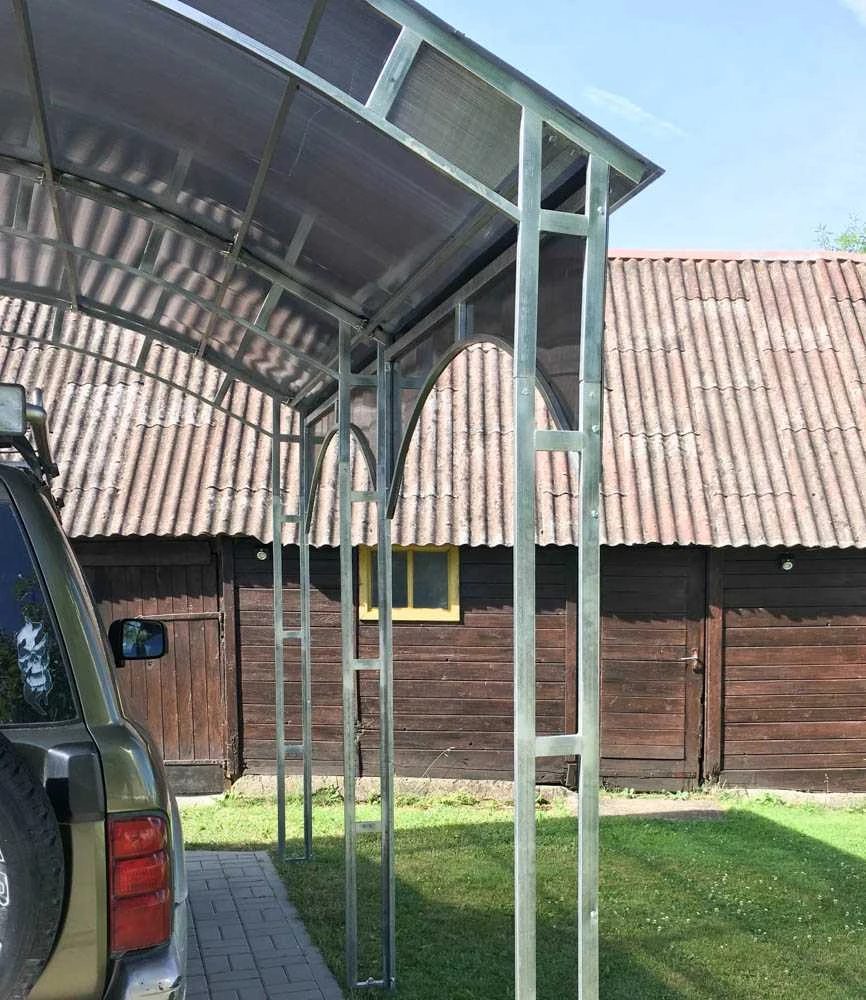 Pastogė automobiliui – ERLINA 4m su 6mm danga