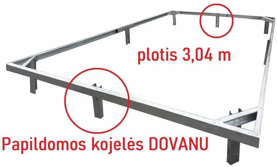 , Šiltnamio ilgis: Šiltnamio ilgis 8m