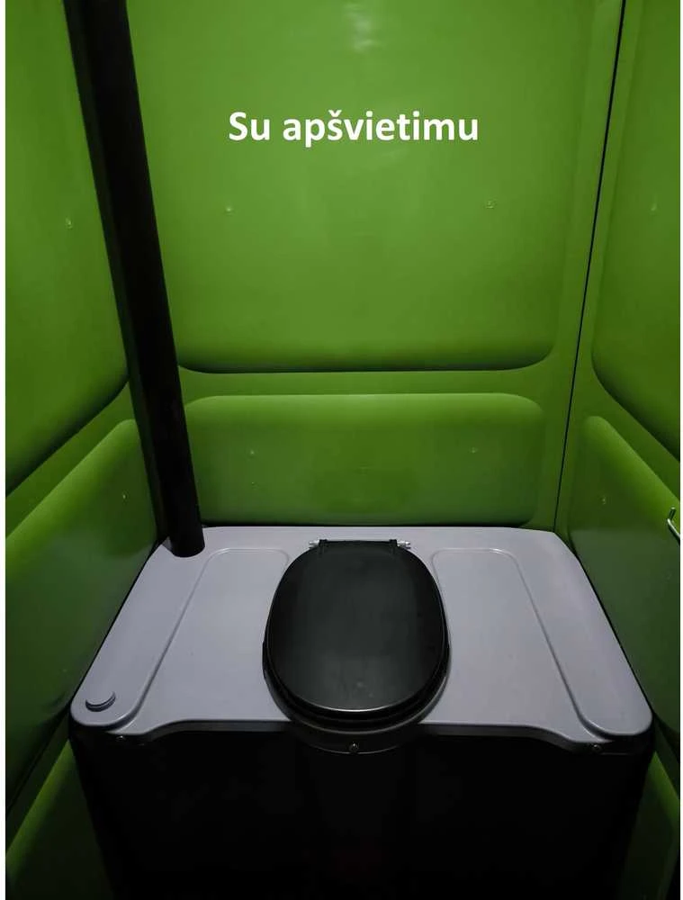 Plastikinis lauko tualetas (Raudonas) su apšvietimu, Spalva: NE SURINKTAS
