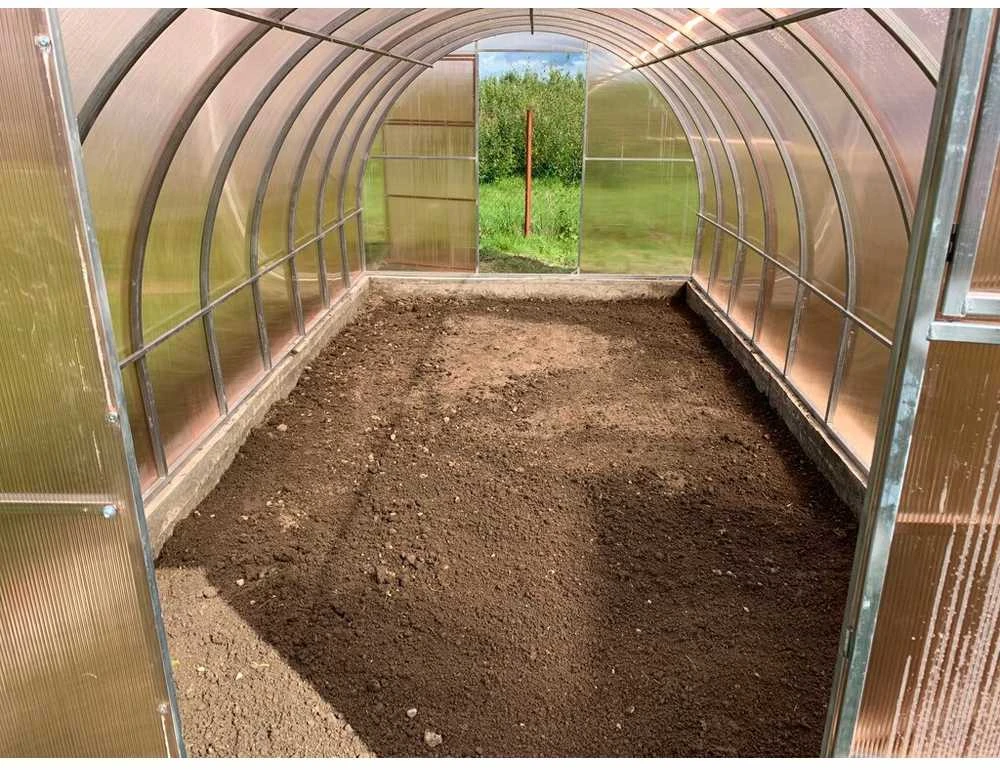 Šiltnamis AGRO TITAN (plotis 3m) NANO polikarbonatas 4mm, Šiltnamio ilgis: Šiltnamio ilgis 6m