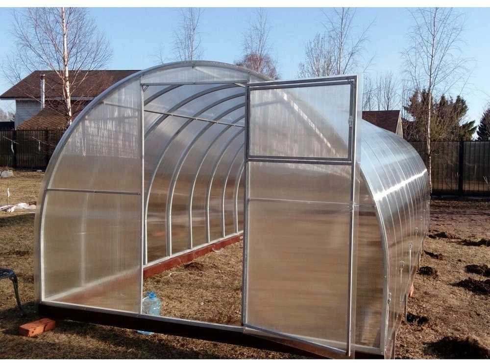 Šiltnamis AGRO TITAN (plotis 3m) NANO polikarbonatas 4mm, Šiltnamio ilgis: Šiltnamio ilgis 6m
