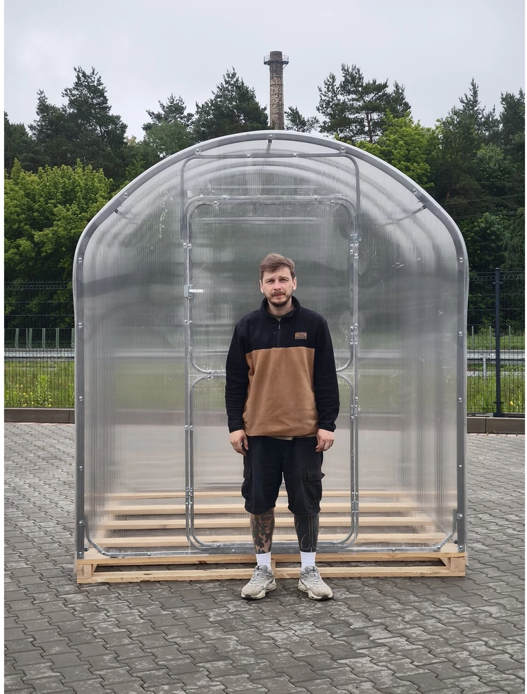 Šiltnamis CUCUMBER (plotis 2,1 m), Šiltnamio ilgis: Šiltnamio ilgis 8m