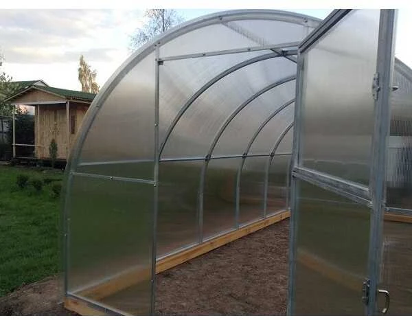 Šiltnamis SVAJONĖ KOMPAKT (plotis 2,4m) 4mm NANO polikarbonatas, Šiltnamio ilgis: Šiltnamio ilgis 6m