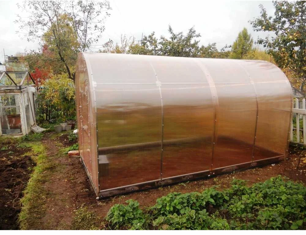 Šiltnamis SVAJONĖ KOMPAKT (plotis 2m) 4mm NANO polikarbonatas, Šiltnamio ilgis: Šiltnamio ilgis 4m