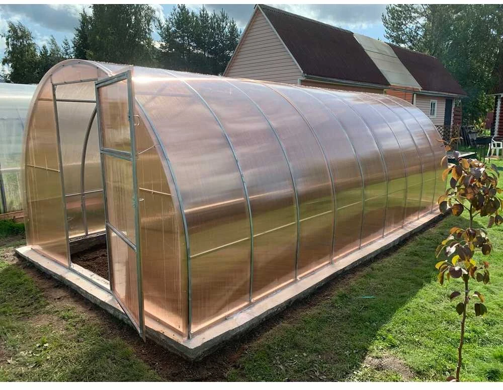 Šiltnamis TITAN EKO (plotis 3m) NANO polikarbonatas 4mm, Šiltnamio ilgis: Šiltnamio ilgis 4m
