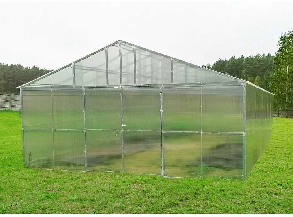 Šiltnamis ŪKININKAS (plotis 5,5m) danga 6mm, Šiltnamio ilgis: Šiltnamio ilgis 12m