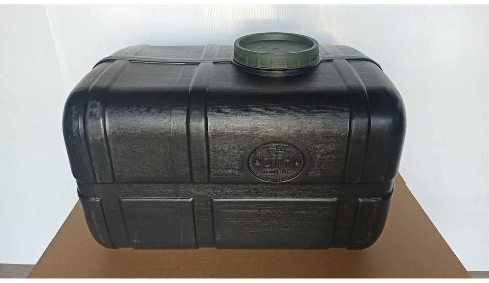Techninė talpa horizontali, stačiakampio formos, Talpa vandeniui, kurui, chemijai: 200L