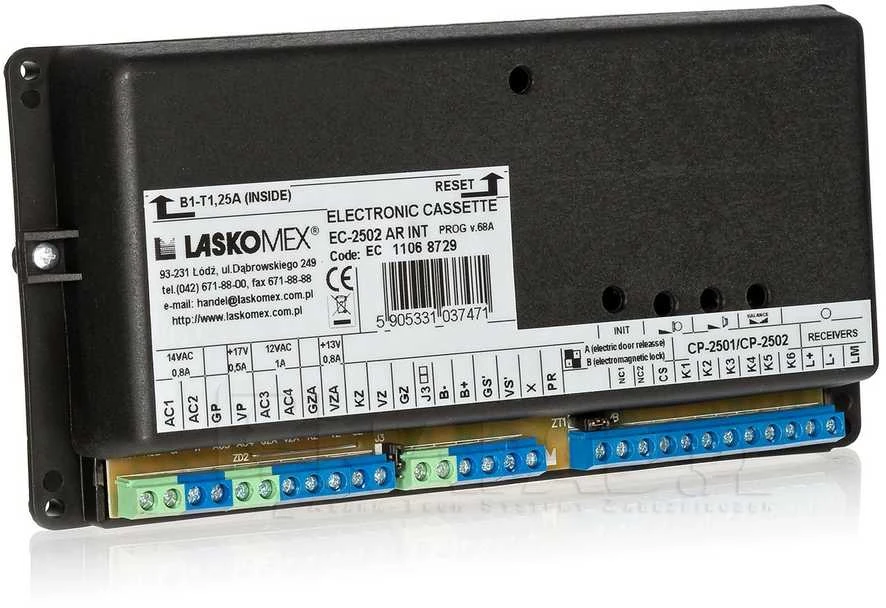 CD-2513TP INOX Laskomex telefonspynės komplektas su TM skaitytuvu. nerūdijantis plienas