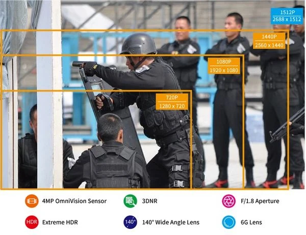 Digitalas D-EyE X6EL12B nešiojamas vaizdo registratorius aprašymas - Prekės nuotrauka