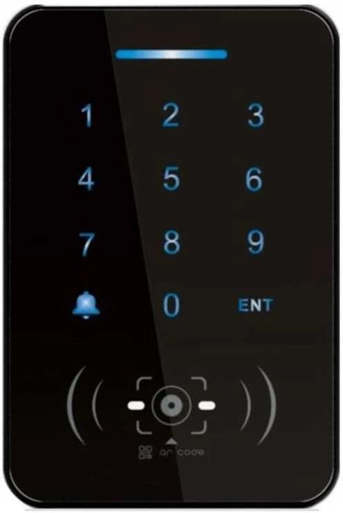 Digitalas D-QC20 kodinė klaviatūra / QR kodų ir atstuminių kortelių MIFARE 13.56MHZ skaitytuvas vidaus sąlygoms