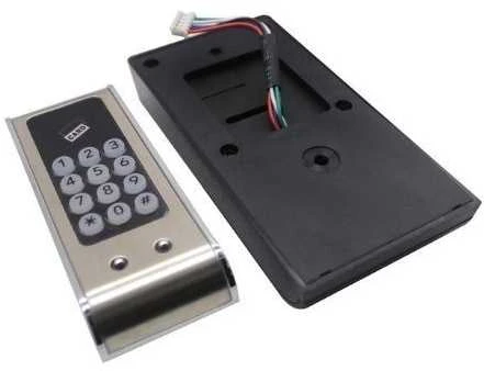 Digitalas DI-03-S elektroninė valdoma spynelė su kortelių/pakabukų ISO 125 KHZ skaitytuvu ir kodu baldams spintelėms. dirba nuo elementų