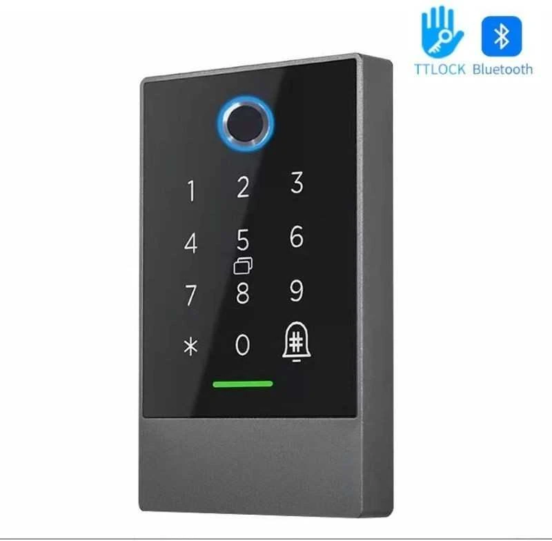 Digitalas Di-K2F TTLock Išmanioji sensorinė kodinė klaviatūra. piršto antspaudų ir 13.56 MHZ atstuminių kortelių skaitytuvas