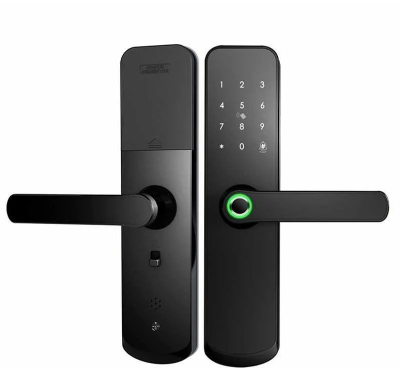 Digitalas Išmanioji durų spyna DIGI A260 TTLock (juoda) su 6085 užraktu įvairaus tipo durims