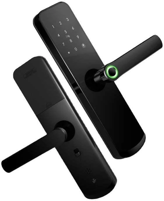 Digitalas Išmanioji durų spyna DIGI A260 TTLock (juoda) su 6085 užraktu įvairaus tipo durims