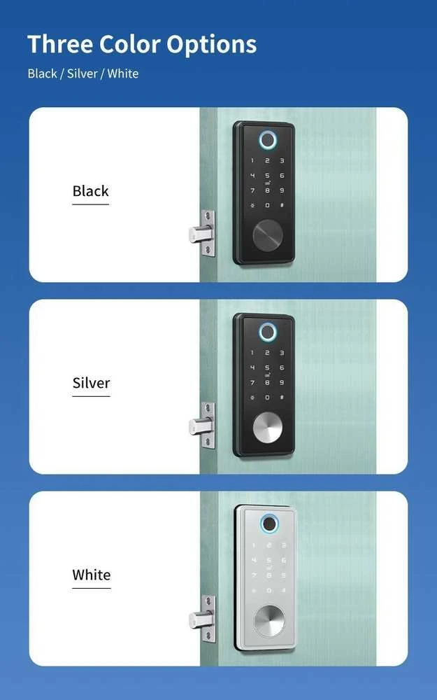Digitalas Išmanioji durų spyna DIGI R10 TTLock (juoda)